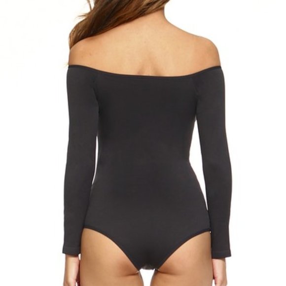 Long Sleeve Off the Shoulder Bodysuit - Picture 3 of 4